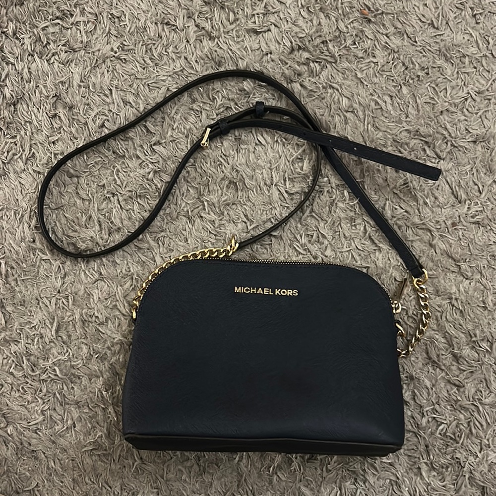Michael Kors Navy Blue Crossbody Purse